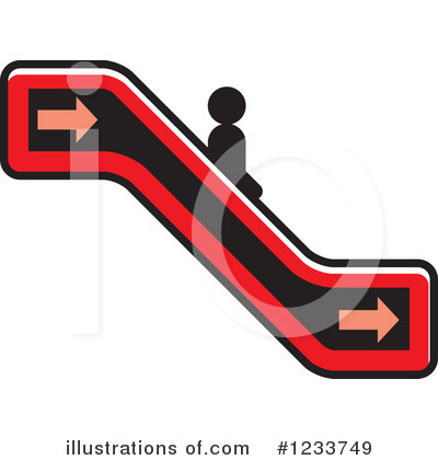 Royalty-Free (RF) Escalator Clipart Illustration by Lal Perera - Stock Sample #1233749