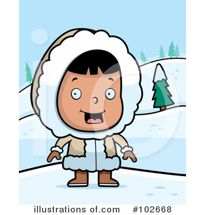 Eskimo Girl Clipart #102668 by Cory Thoman