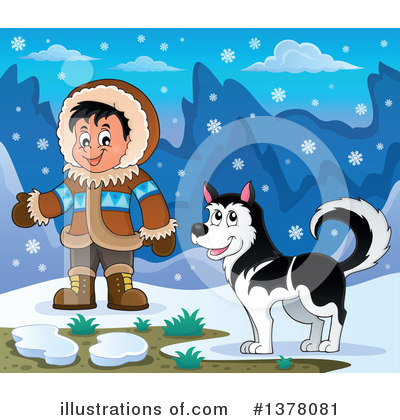 Royalty-Free (RF) Eskimo Clipart Illustration by visekart - Stock Sample #1378081