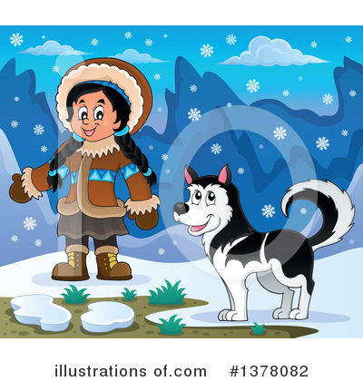 Royalty-Free (RF) Eskimo Clipart Illustration by visekart - Stock Sample #1378082