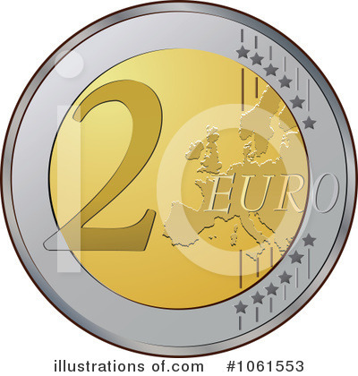 Euro Coin Clipart #1061553 by Vector Tradition SM