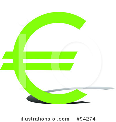 Royalty-Free (RF) Euro Symbol Clipart Illustration by Pams Clipart - Stock Sample #94274