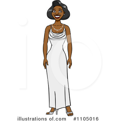 Royalty-Free (RF) Evening Gown Clipart Illustration by Cartoon Solutions - Stock Sample #1105016