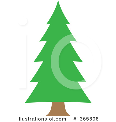 Royalty-Free (RF) Evergreen Clipart Illustration by visekart - Stock Sample #1365898