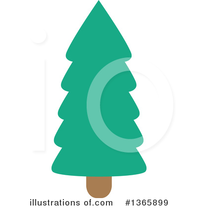 Royalty-Free (RF) Evergreen Clipart Illustration by visekart - Stock Sample #1365899