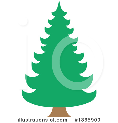 Royalty-Free (RF) Evergreen Clipart Illustration by visekart - Stock Sample #1365900