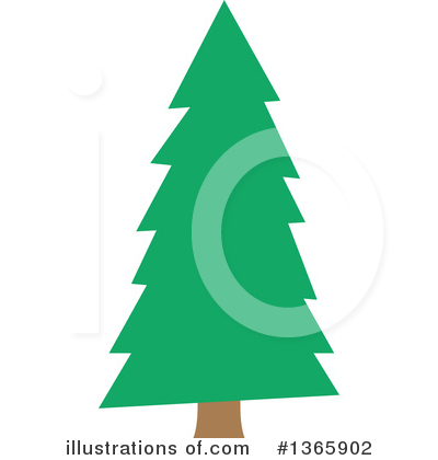 Royalty-Free (RF) Evergreen Clipart Illustration by visekart - Stock Sample #1365902