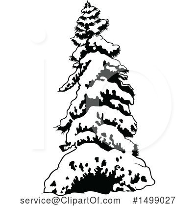 Royalty-Free (RF) Evergreen Clipart Illustration by dero - Stock Sample #1499027