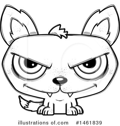 Evil Wolf Clipart #1461839 by Cory Thoman