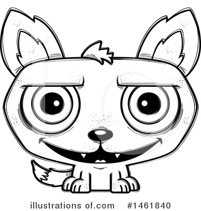 Royalty-Free (RF) Evil Wolf Clipart Illustration by Cory Thoman - Stock Sample #1461840