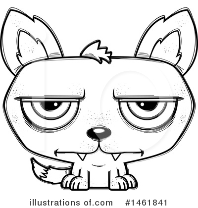 Royalty-Free (RF) Evil Wolf Clipart Illustration by Cory Thoman - Stock Sample #1461841