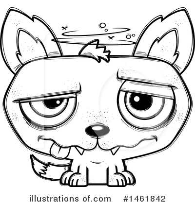 Royalty-Free (RF) Evil Wolf Clipart Illustration by Cory Thoman - Stock Sample #1461842