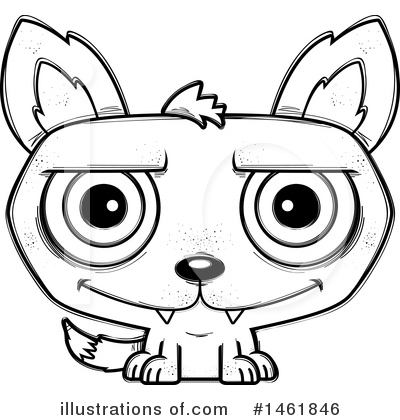 Royalty-Free (RF) Evil Wolf Clipart Illustration by Cory Thoman - Stock Sample #1461846