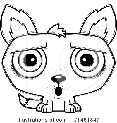 Royalty-Free (RF) Evil Wolf Clipart Illustration by Cory Thoman - Stock Sample #1461847