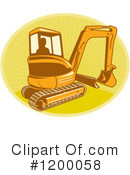 Excavator Clipart #1200058 by patrimonio