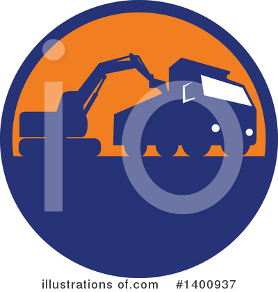 Mechanical Digger Clipart #1400937 by patrimonio