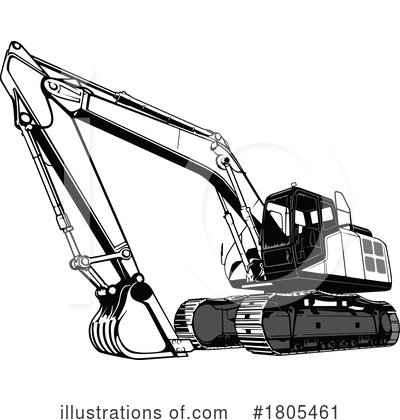 Royalty-Free (RF) Excavator Clipart Illustration by dero - Stock Sample #1805461