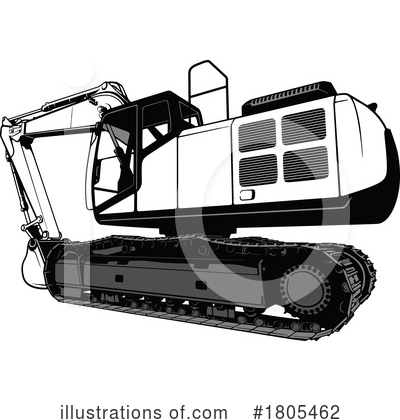 Royalty-Free (RF) Excavator Clipart Illustration by dero - Stock Sample #1805462