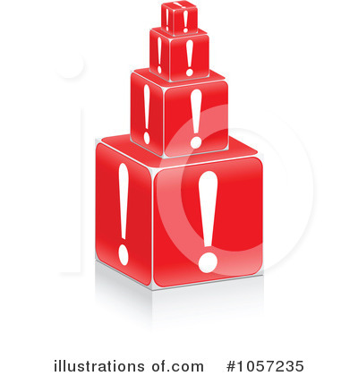 Royalty-Free (RF) Exclamation Point Clipart Illustration by Andrei Marincas - Stock Sample #1057235