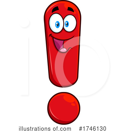 Royalty-Free (RF) Exclamation Point Clipart Illustration by Hit Toon - Stock Sample #1746130
