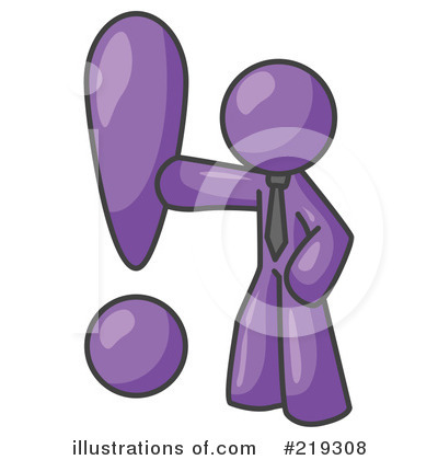 Royalty-Free (RF) Exclamation Point Clipart Illustration by Leo Blanchette - Stock Sample #219308