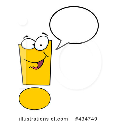 Royalty-Free (RF) Exclamation Point Clipart Illustration by Hit Toon - Stock Sample #434749