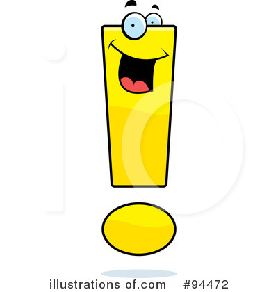 Royalty-Free (RF) Exclamation Point Clipart Illustration by Cory Thoman - Stock Sample #94472