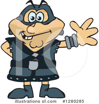 Royalty-Free (RF) Executioner Clipart Illustration by Dennis Holmes Designs - Stock Sample #1280285
