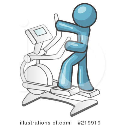 Royalty-Free (RF) Exercise Clipart Illustration by Leo Blanchette - Stock Sample #219919