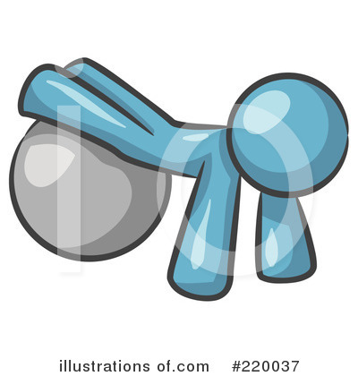 Royalty-Free (RF) Exercise Clipart Illustration by Leo Blanchette - Stock Sample #220037