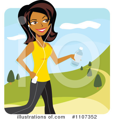 Royalty-Free (RF) Exercising Clipart Illustration by Amanda Kate - Stock Sample #1107352