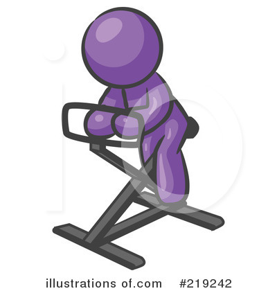 Royalty-Free (RF) Exercising Clipart Illustration by Leo Blanchette - Stock Sample #219242