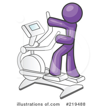 Royalty-Free (RF) Exercising Clipart Illustration by Leo Blanchette - Stock Sample #219488