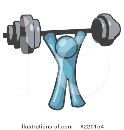 Royalty-Free (RF) Exercising Clipart Illustration by Leo Blanchette - Stock Sample #220154