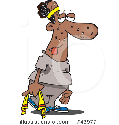 Royalty-Free (RF) Exhausted Clipart Illustration by toonaday - Stock Sample #439771