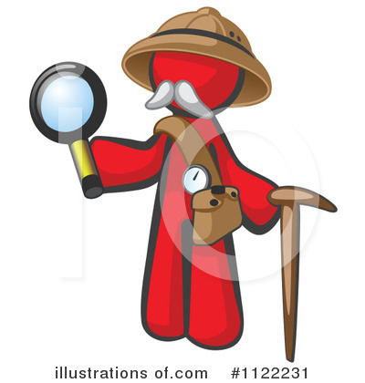 Red Design Mascot Clipart #1122231 by Leo Blanchette