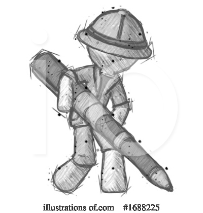 Royalty-Free (RF) Explorer Clipart Illustration by Leo Blanchette - Stock Sample #1688225