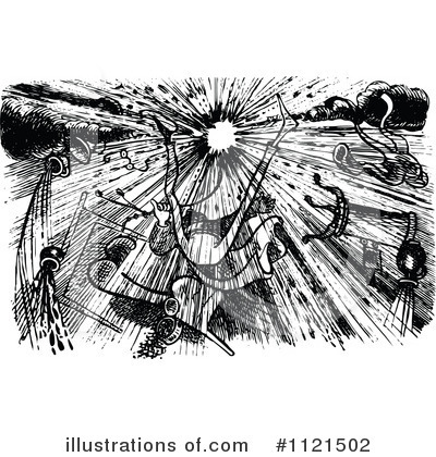 Royalty-Free (RF) Explosion Clipart Illustration by Prawny Vintage - Stock Sample #1121502