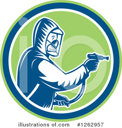 Royalty-Free (RF) Exterminator Clipart Illustration by patrimonio - Stock Sample #1262957