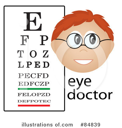 Royalty-Free (RF) Eye Chart Clipart Illustration by Pams Clipart - Stock Sample #84839
