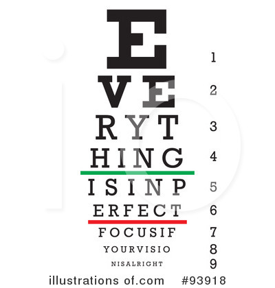 Royalty-Free (RF) Eye Chart Clipart Illustration by Arena Creative - Stock Sample #93918