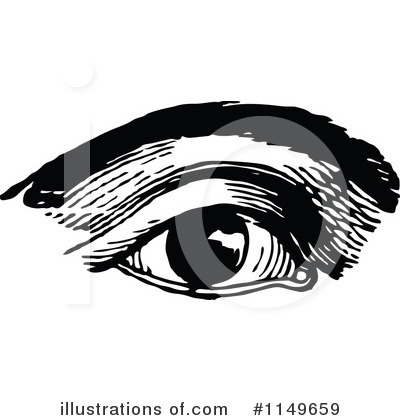 Royalty-Free (RF) Eye Clipart Illustration by Prawny Vintage - Stock Sample #1149659