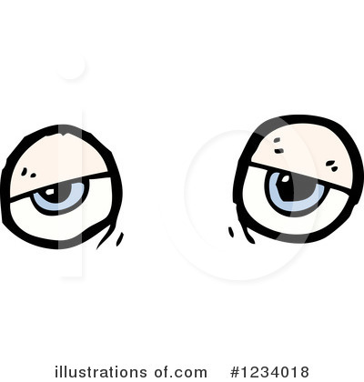 Royalty-Free (RF) Eye Clipart Illustration by lineartestpilot - Stock Sample #1234018