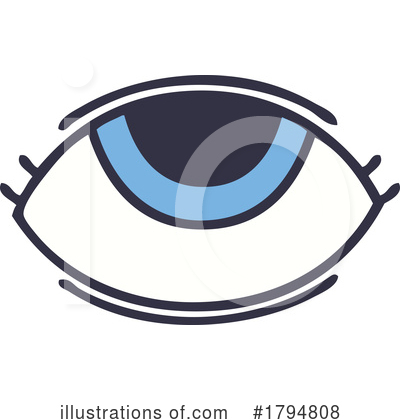 Royalty-Free (RF) Eye Clipart Illustration by lineartestpilot - Stock Sample #1794808