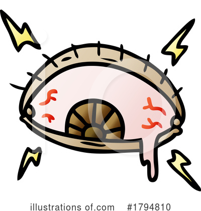 Royalty-Free (RF) Eye Clipart Illustration by lineartestpilot - Stock Sample #1794810