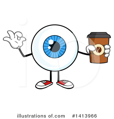 Royalty-Free (RF) Eyeball Character Clipart Illustration by Hit Toon - Stock Sample #1413966