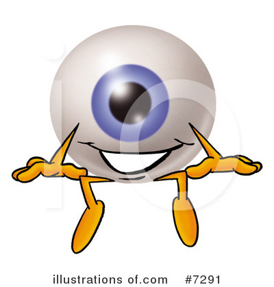 Royalty-Free (RF) Eyeball Clipart Illustration by Mascot Junction - Stock Sample #7291