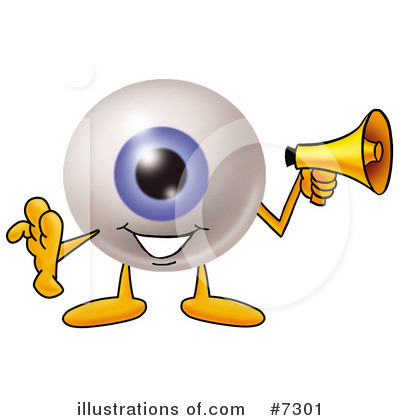 Royalty-Free (RF) Eyeball Clipart Illustration by Mascot Junction - Stock Sample #7301