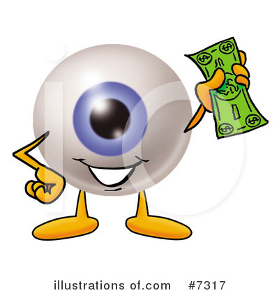 Royalty-Free (RF) Eyeball Clipart Illustration by Mascot Junction - Stock Sample #7317