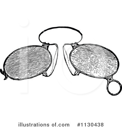 Royalty-Free (RF) Eyeglasses Clipart Illustration by Prawny Vintage - Stock Sample #1130438